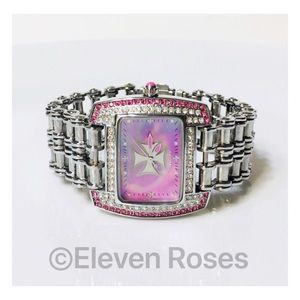 Steve Soffa HCW Pink Crystal Maltese Watch